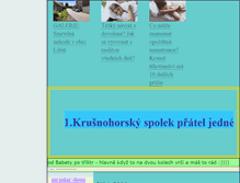 Tablet Screenshot of krusnohorskyspolek.blog.cz
