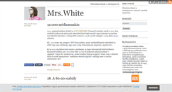 Desktop Screenshot of mrswhite.blog.hu