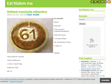 Tablet Screenshot of fozes.blog.hu