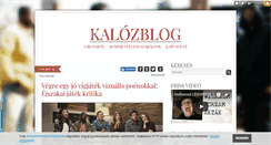 Desktop Screenshot of kalozblog.blog.hu