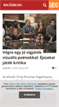 Mobile Screenshot of kalozblog.blog.hu