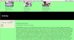 Desktop Screenshot of kraliky-sika.blog.cz