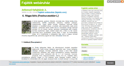 Desktop Screenshot of fajatek.blog.hu