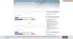Desktop Screenshot of oncelukaromkodas.blog.hu