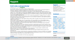 Desktop Screenshot of napjaink.blog.hu
