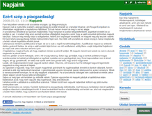 Tablet Screenshot of napjaink.blog.hu