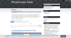 Desktop Screenshot of mindennapiflash.blog.hu
