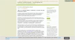 Desktop Screenshot of hotelfoglalas.blog.hu