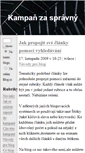 Mobile Screenshot of kampanzaspravnychod.blog.cz