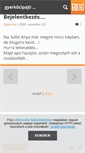 Mobile Screenshot of esztergyerek.blog.hu
