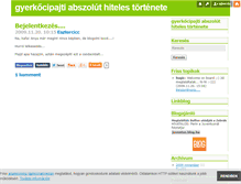 Tablet Screenshot of esztergyerek.blog.hu