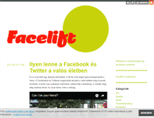 Tablet Screenshot of facelift.blog.hu