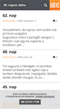 Mobile Screenshot of 90-napos-dieta.blog.hu