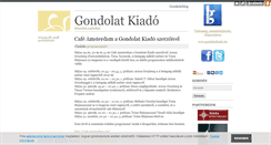 Desktop Screenshot of gondolatkiado.blog.hu