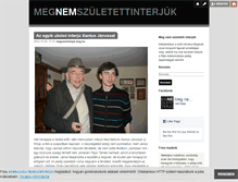 Tablet Screenshot of megneminterjuk.blog.hu