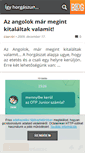 Mobile Screenshot of igyhorgaszunk.blog.hu