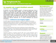 Tablet Screenshot of igyhorgaszunk.blog.hu