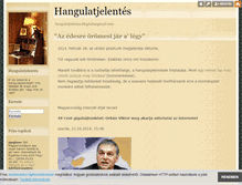 Tablet Screenshot of hangulatjelentes.blog.hu