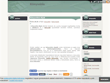 Tablet Screenshot of konyveles-tanacsok.blog.hu