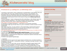 Tablet Screenshot of kozbesz.blog.hu