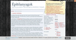 Desktop Screenshot of epitoanyagok.blog.hu