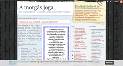 Desktop Screenshot of morgasjoga.blog.hu