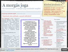 Tablet Screenshot of morgasjoga.blog.hu