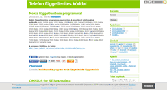 Desktop Screenshot of fuggetlenites.blog.hu