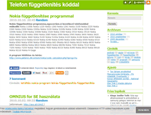 Tablet Screenshot of fuggetlenites.blog.hu