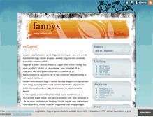 Tablet Screenshot of fannyx.blog.hu