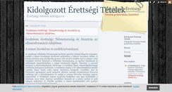 Desktop Screenshot of erettsegitetelek.blog.hu
