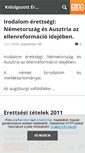 Mobile Screenshot of erettsegitetelek.blog.hu