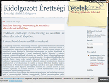 Tablet Screenshot of erettsegitetelek.blog.hu