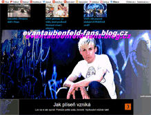 Tablet Screenshot of evantaubenfeld-fans.blog.cz