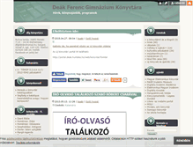 Tablet Screenshot of dfgkonyvtar.blog.hu