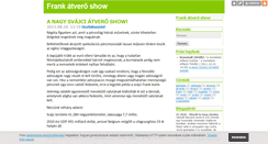 Desktop Screenshot of frankatveroshow.blog.hu