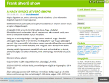Tablet Screenshot of frankatveroshow.blog.hu