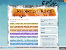 Tablet Screenshot of kicsispongya.blog.hu