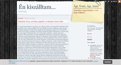 Desktop Screenshot of enkiszalltam.blog.hu