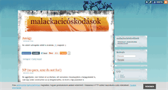 Desktop Screenshot of malackacico.blog.hu