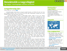 Tablet Screenshot of nagyvilag.blog.hu