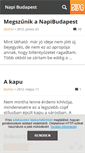 Mobile Screenshot of napibudapest.blog.hu