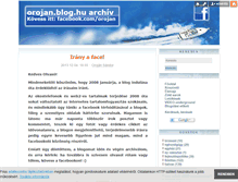Tablet Screenshot of orojan.blog.hu