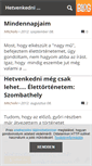 Mobile Screenshot of hetvenentul.blog.hu