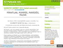 Tablet Screenshot of ezpark.blog.hu