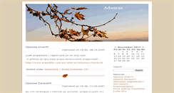 Desktop Screenshot of adamus.blog.rs