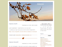 Tablet Screenshot of adamus.blog.rs