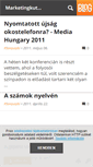 Mobile Screenshot of marketingkutatas.blog.hu