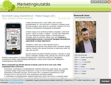 Tablet Screenshot of marketingkutatas.blog.hu