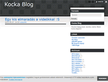 Tablet Screenshot of kockablog.blog.hu